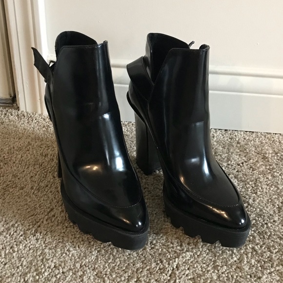 platform boots zara